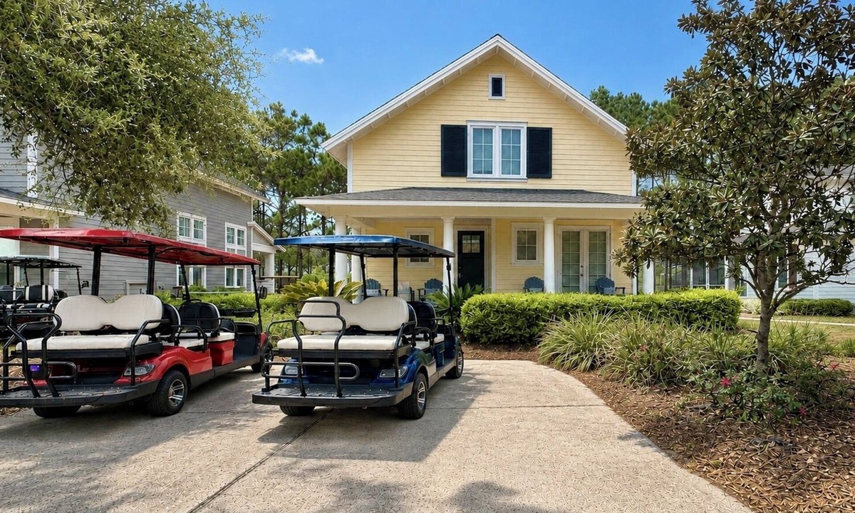 Laurel Grove House | 2 Golf Carts☀️ Heated Pool | Hot Tub | Gym | Golf Course View | Beach Gear ☀️Sandestin