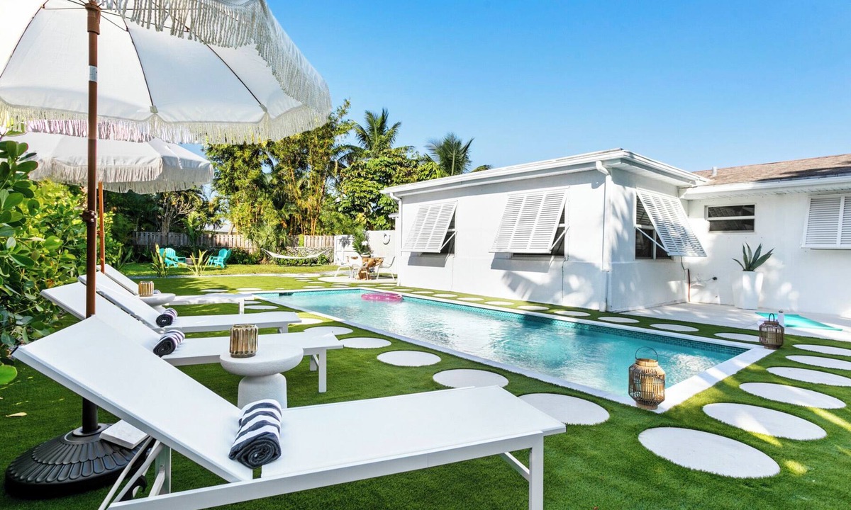 Florida North Atlantic Coast House | 2 Miles to Beach + Salt Pool + Resort-Style Backyard