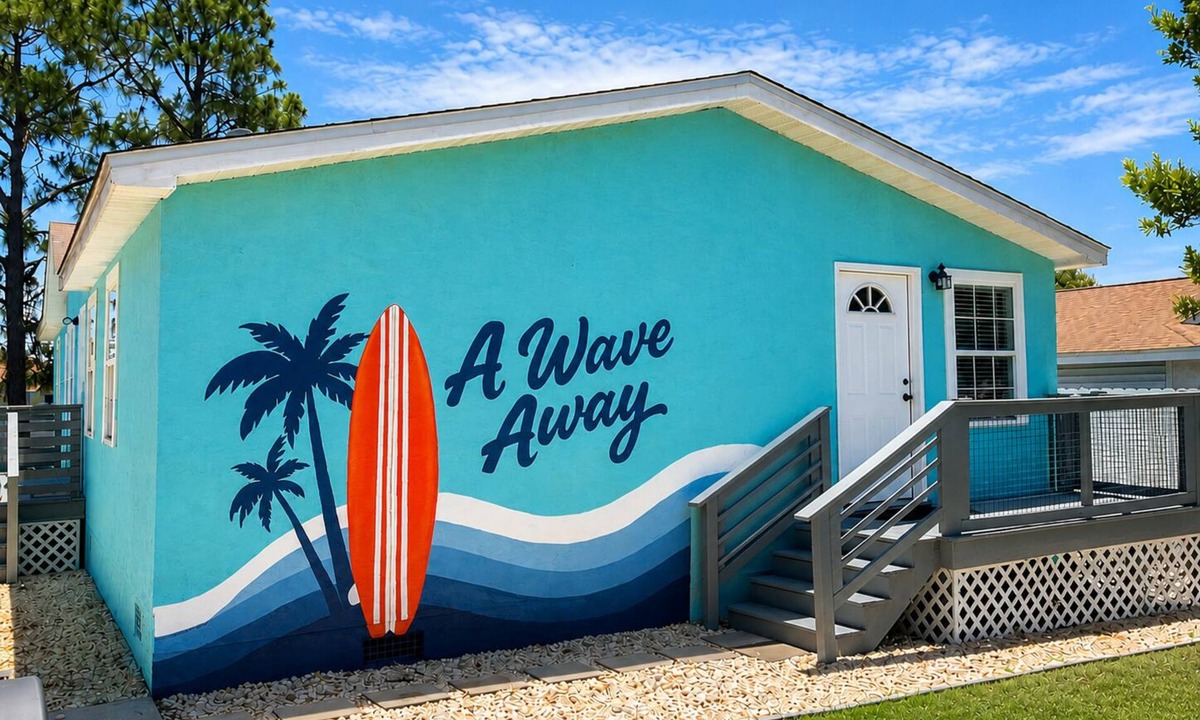 Bahama Beach House | A Wave Away Beach House in PCB! Steps to the Beach and Beachfront Restaurants!