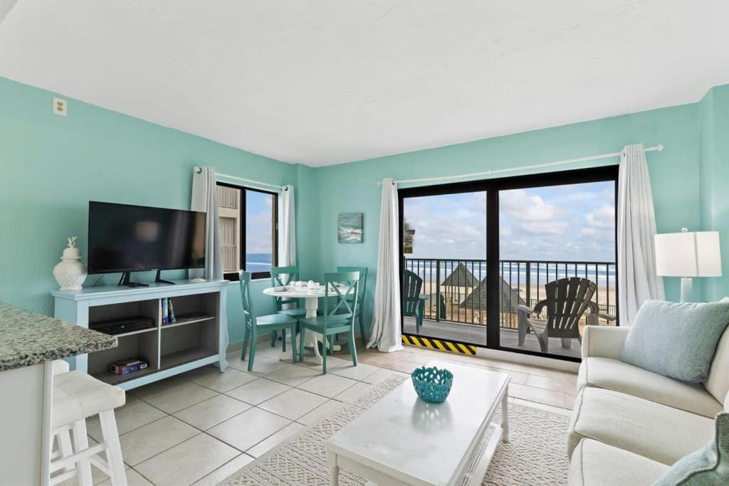 Daytona Beach Shores Apartment | Aquamarine Suite at Sunglow Resort by Brightwild