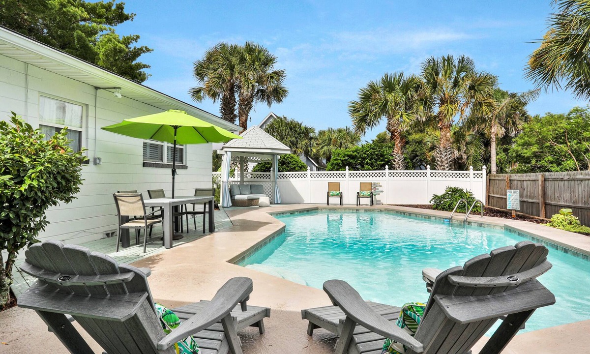 Atlantic Shores House | Beach house & backyard oasis with private pool - short walk to beach