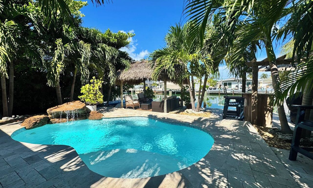 Key Colony Beach House | BEST! 2BR/2BA/w Private Pool. 37.5" Dockage/Voted BEST Backyard in KCB 11th ST.