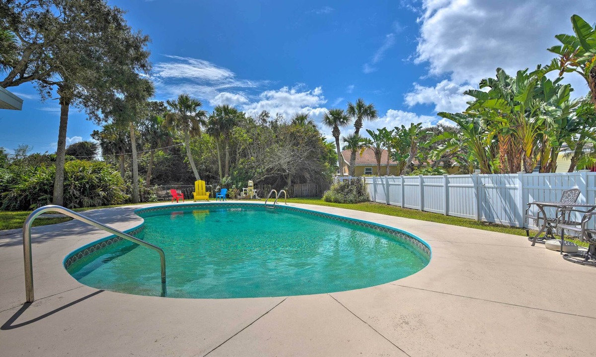 Royal Dunes North House | Eclectic Escape w/Pool: Walk to Ormond Beach