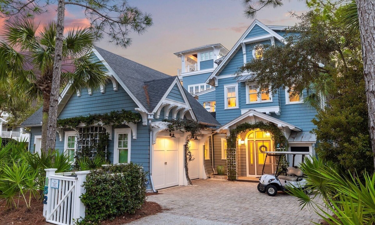 WaterSound Beach House | Elegant Getaway with Pool and Golf Cart