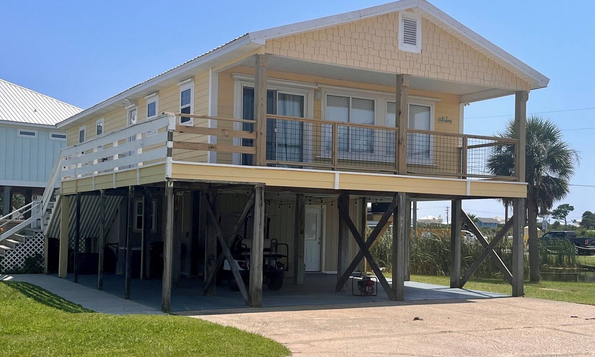 Fort Morgan Pines Cottage | Escape to 4 PALMS! Spacious & Serene 3 Bedroom Cottage with Fishing Pier
