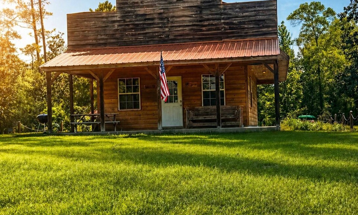 Perkinston Cabin | Family Cabin on the Creek with Two Beautiful Private Sandbars