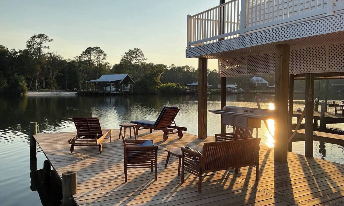 Fairhope House | Fish River Retreat, Private Dock & Boathouse Bar
