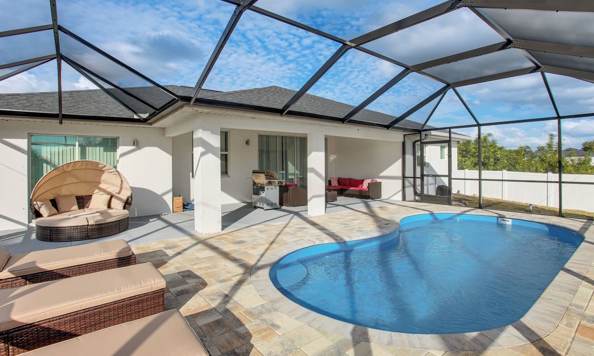 Westminister House | Furnished Lanai & Yard: Comfy Lehigh Acres Getaway