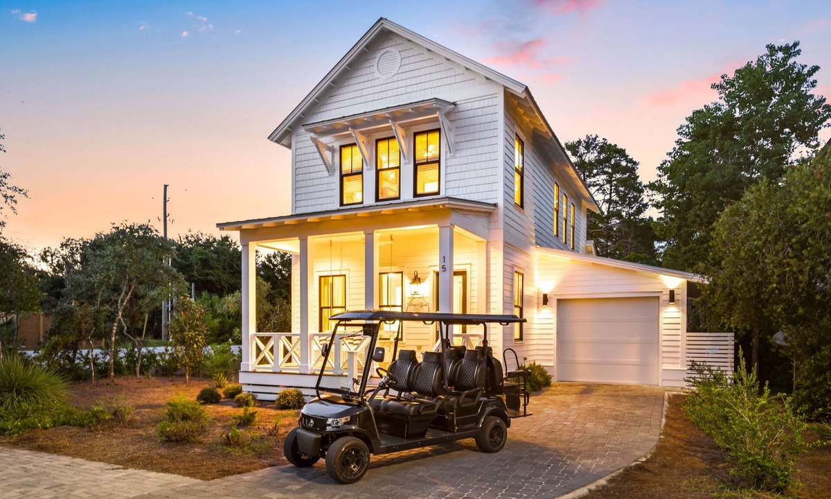 Lakeside at Blue Mountain Beach House | Golf Cart☀️ Private Heated Pool ☀️97 10-Star Reviews | Beach Gear | Comm Playground | 30A