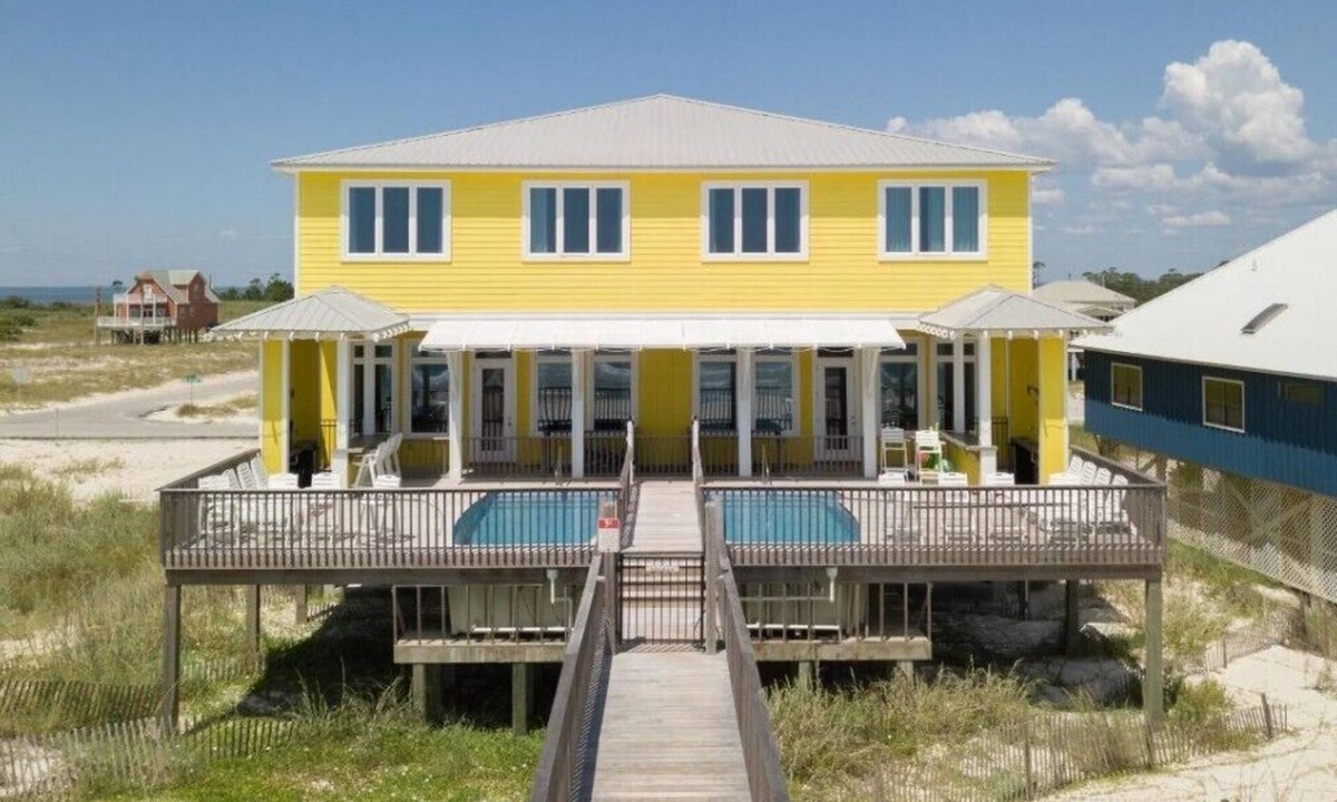 Fort Morgan House | GULF FRONT 14 BDR, 14 BA, SL 38, 7600 SQ FT HOME W/PRIVATE POOLS- BANANA SPLIT