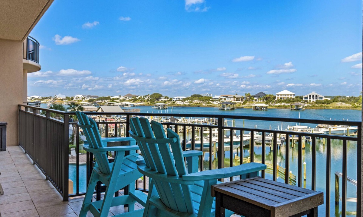 Orange Beach East Condo | Legacy Key #203 - Balcony Views Overlooking Ole River!