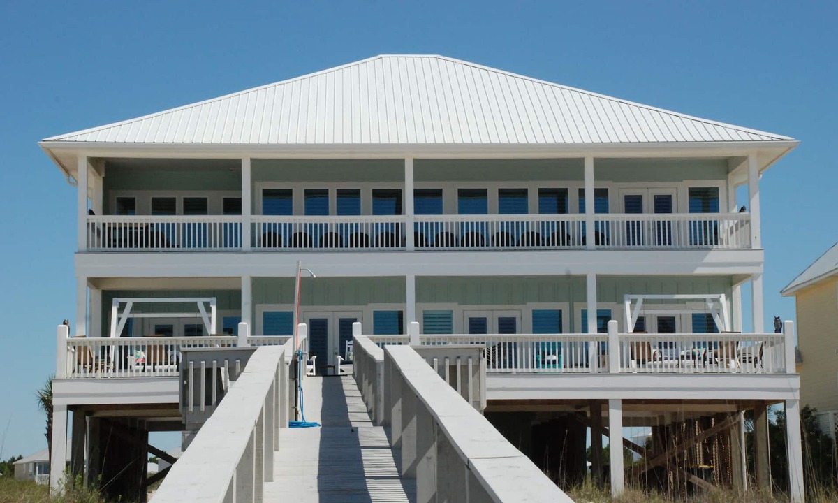 Morgantown House | Luxury Beachfront Home with Indoor Elevator; Extra Large Deck; Sleeps up to 30!