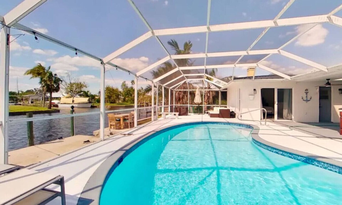 Fort Myers House | Luxury Waterfront Retreat w/Heated Pool, Gulf Access & Near Fort Myers Beach