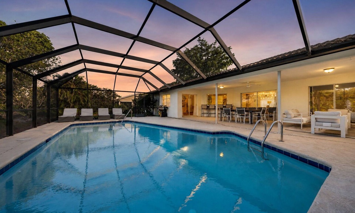 Palm River Estates House | Newly Renovated! Tropical Bliss - Heated Pool, 5 miles to Vanderbilt Beach!