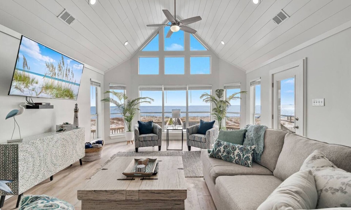 Morgantown House | Ocean Dreams Beachfront Home Stunning Views Like New Sleeps 10 4 BR 3 Full Baths