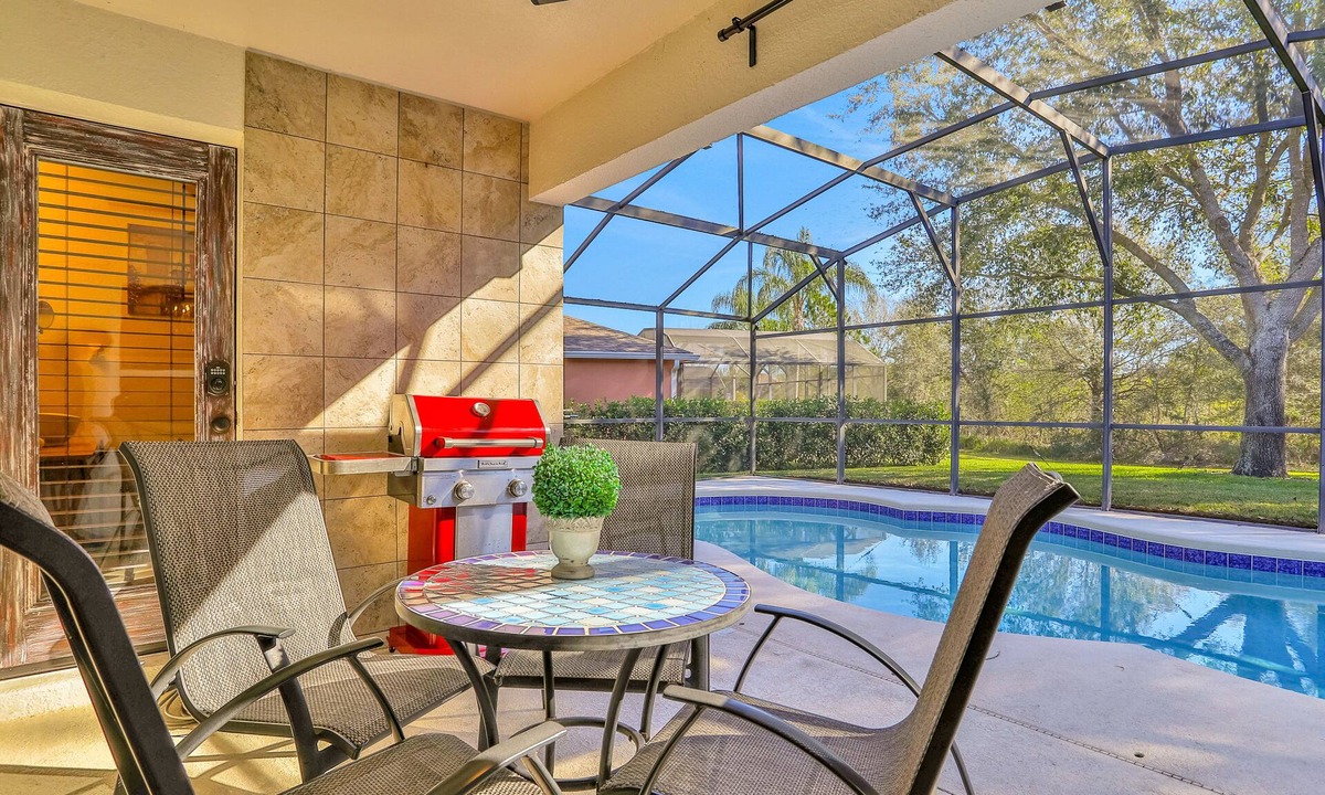 Silver Creek House | Peaceful home with an enclosed patio, pool, grill, washer/dryer, & AC