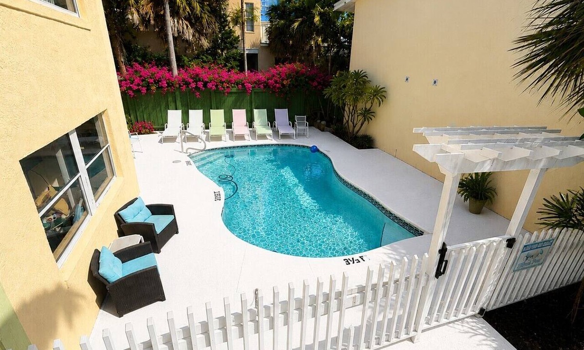 Cocoa Beach Villa | Penguins on the Beach | 2BR Steps to Beach & Downtown w/pool | Unit 6