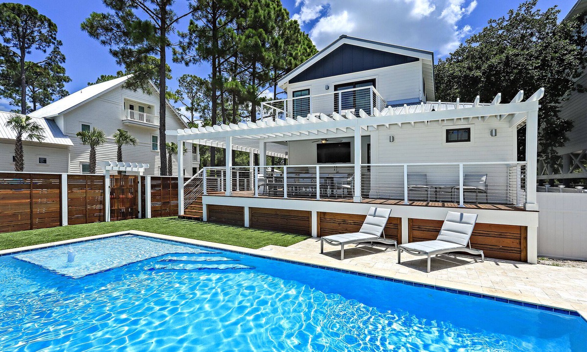Grayton Beach House | Pet Friendly w/Large Private Pool Just A Short Walk From Beach In Grayton