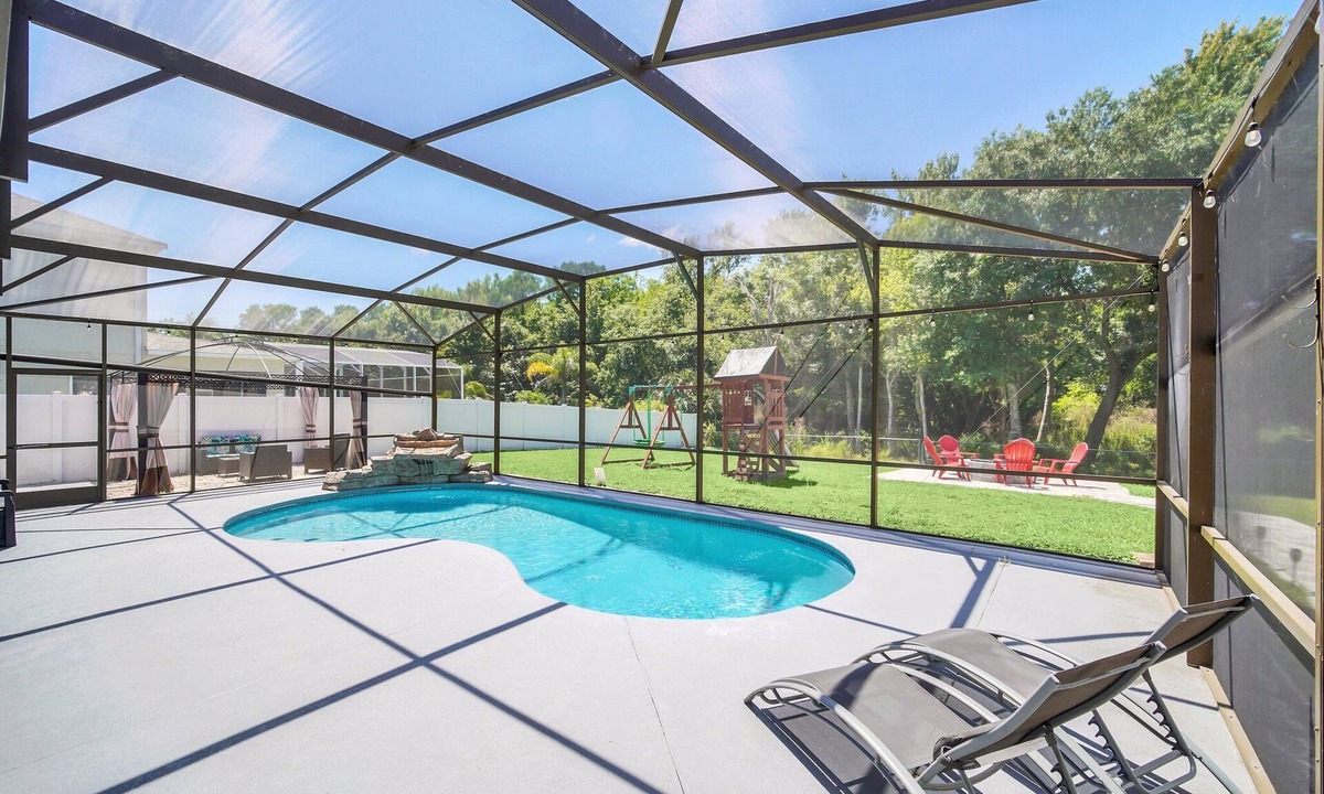 Crescent Lakes House | PLAYSET IN BACKYARD! Private Pool! Ultimate Outdoor Living!