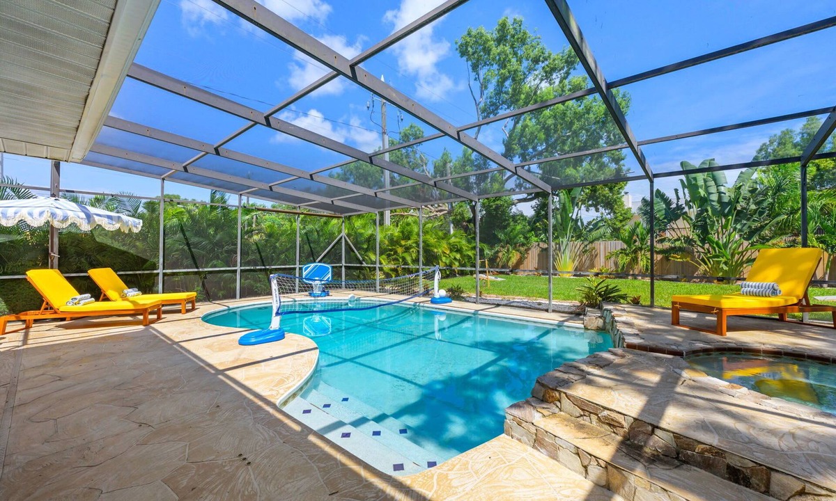 Palm Harbor House | Pool, Games & More—Fun for Everyone!