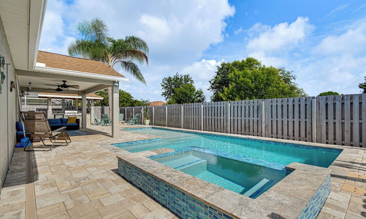 Rockledge House | Pool, Hot Tub, Outdoor Kitchen Near Cocoa Beach