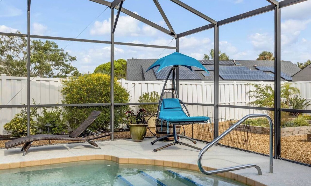 Ormond Beach House | Private Garden Pool Retreat - Pet Friendly- Walk to the Beach!