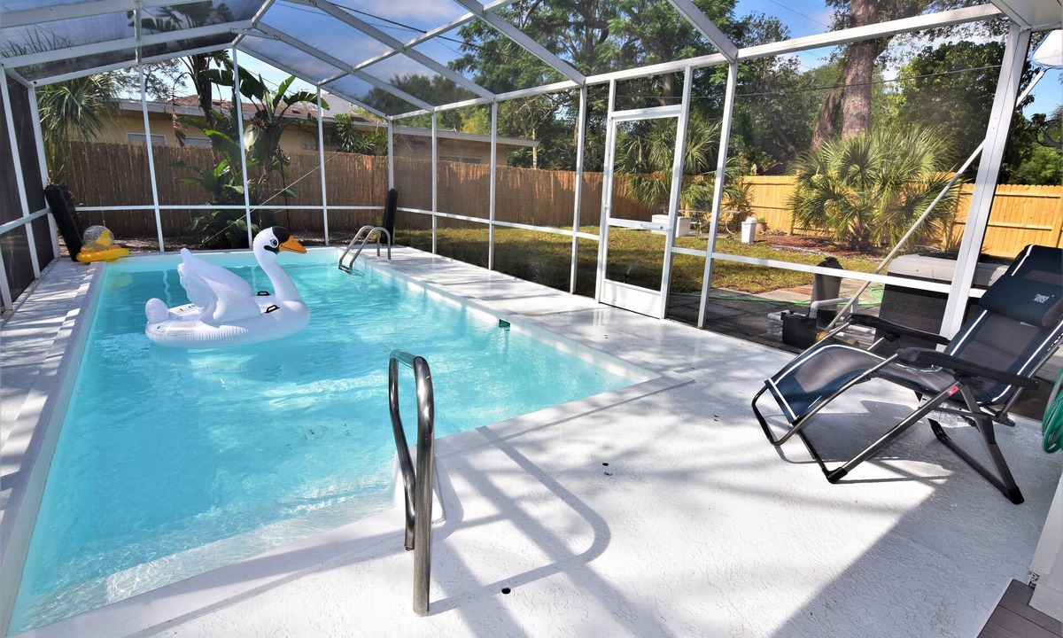 Paver Park House | Private Heated Pool Home Near Downtown & Legacy Trail