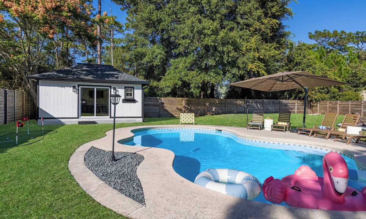 St. Augustine House | Relax and Play - Heated Pool + Game Shed + Minutes to the Beach