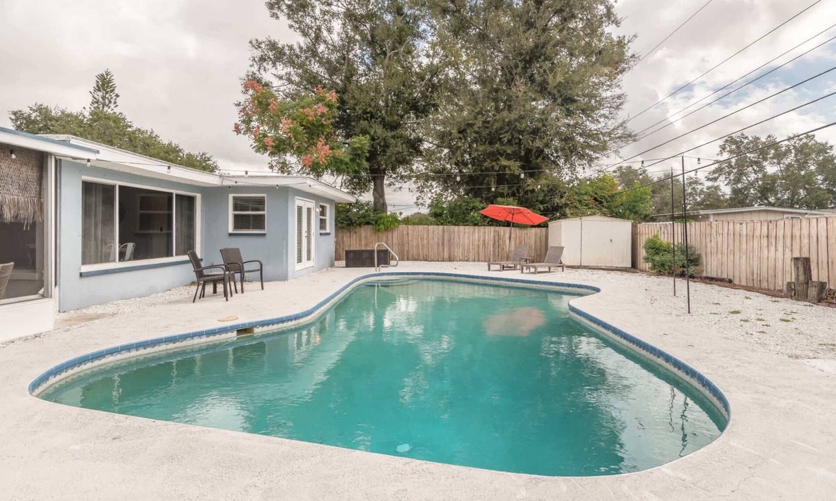 Clearwater House | Relaxed 3BR retreat w/heated pool & patio