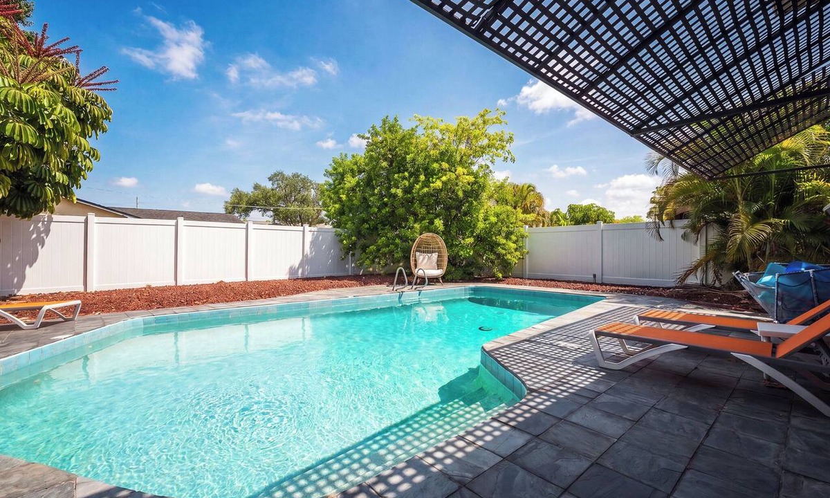 Bay Crest Park House | Secluded Tampa Retreat, Private Pool + Backyard