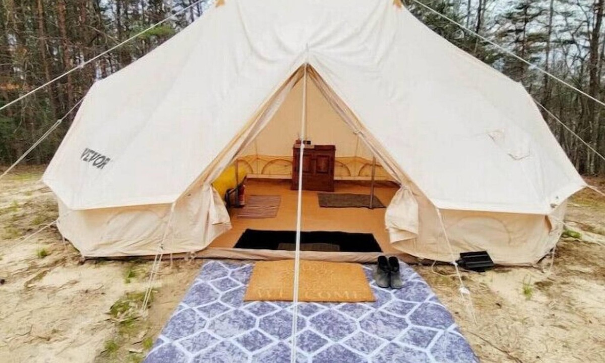 Double Springs RV Rental | Secluded tent in Bankhead