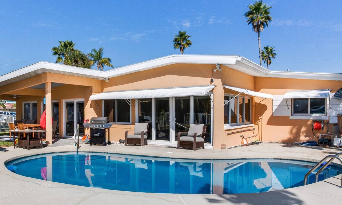 Redington Beach House | St Pete-Clearwater beach home with dock and pool near Redington Beach