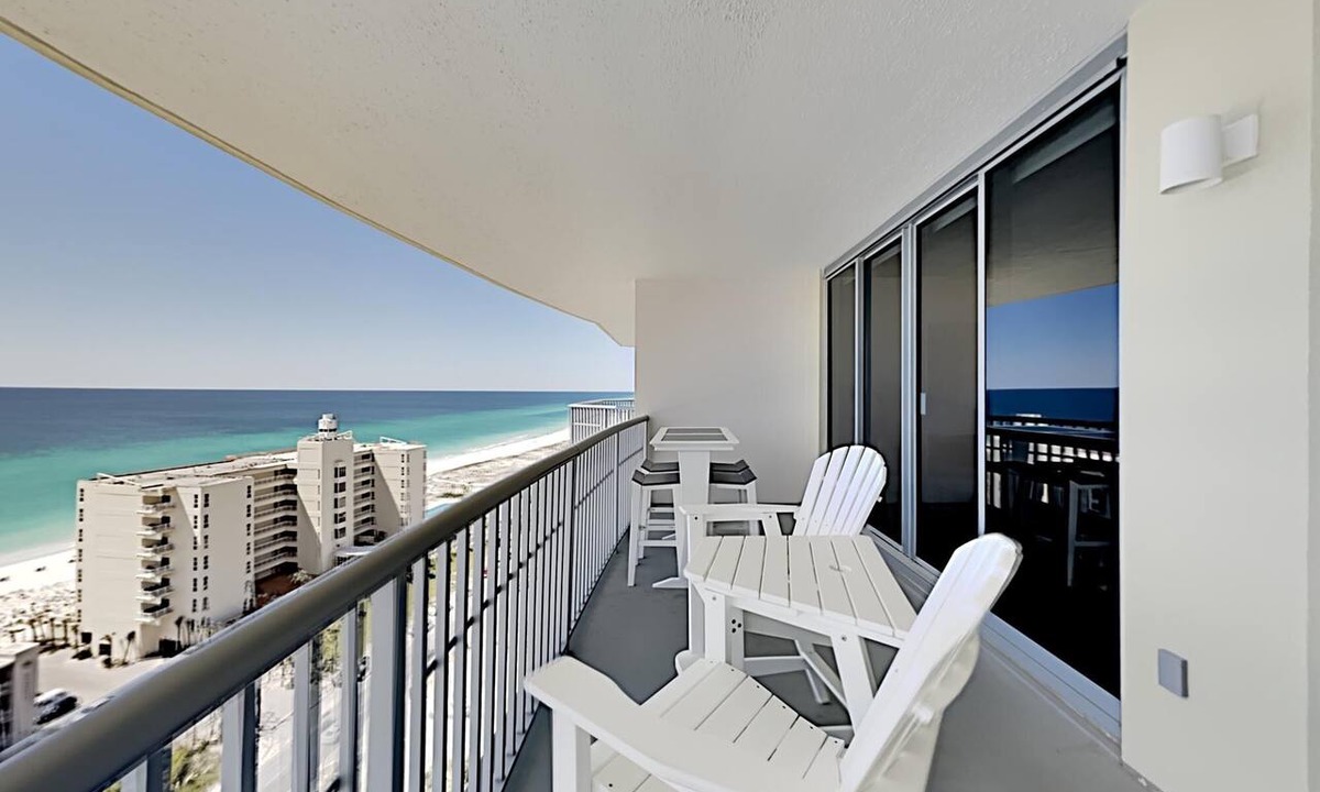 Pensacola Beach Condo | Stunning Beach View Condo with Large Balcony and Short Walk to the Beach!