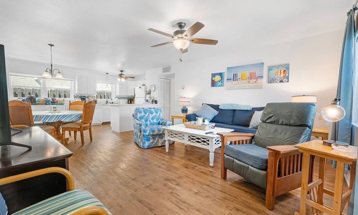 Port Canaveral Apartment | Sunny Side Stay – Steps from the Beach 28-Day Minimum