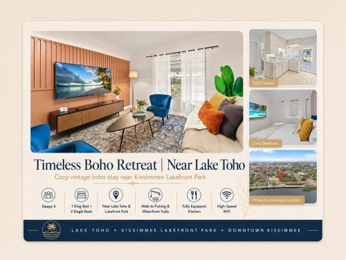 Historic Downtown Kissimmee House | SUPER BOHO - Lake Toho Timeless Charm