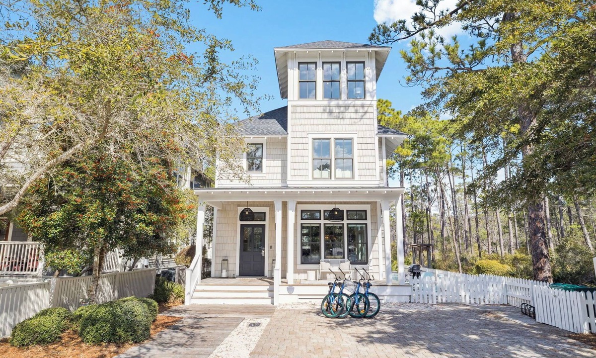 WaterSound West Beach House | Updated Family Friendly Home Steps to Pool & Beach Walk-Over | In-Home Office