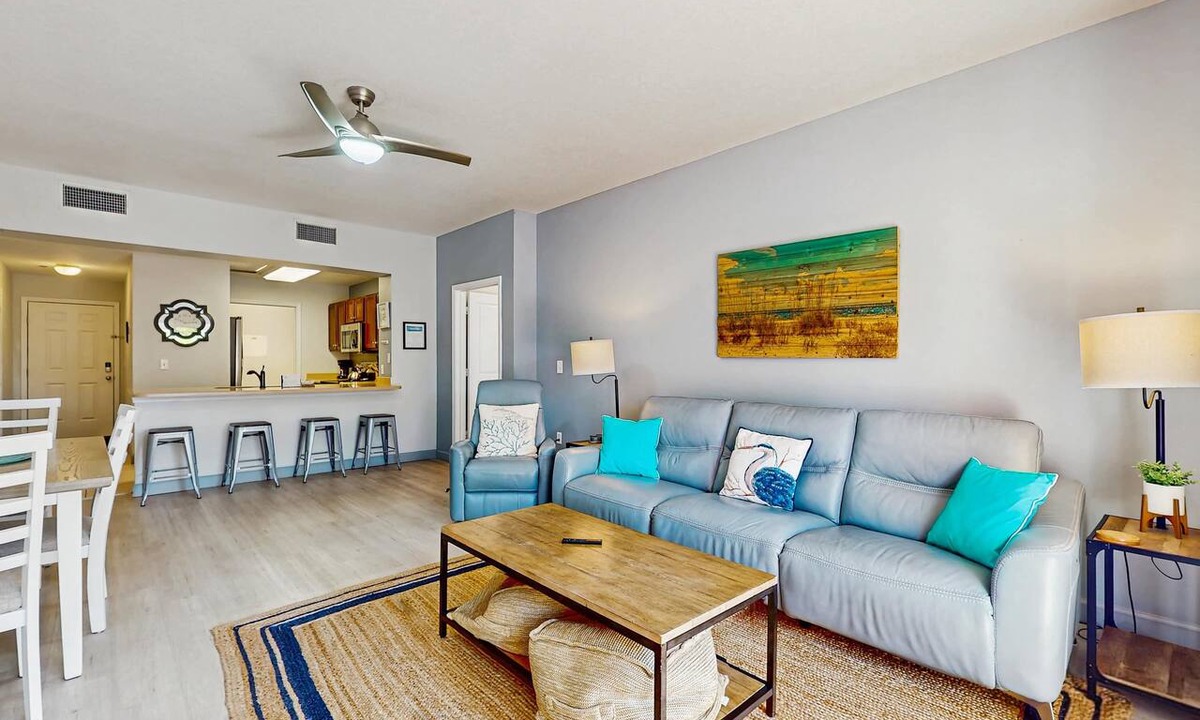 Waterside Village Condo | Waterfront Home Close to Beach w/Shared Pool, Hot Tub, Free WiFi, & Central AC
