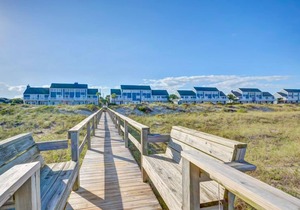 Oceanfront townhouse with updated kitchen Easy access to the beach; vehicles permitted on beach. in Fernandina Beach