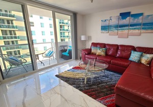 Spacious 1BR Oceanfront Condo in Miami Beach with Direct Beach Access in Surfside