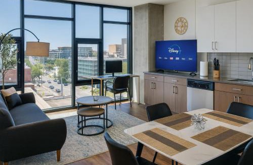 Five Points South Apartment | Modern 2BR Gem Rooftop Pool and Workspaces