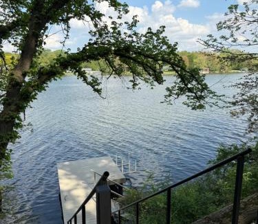 Beloit House | Aframe River Retreat, Sauna, Hot Tub, Workspace, New Build!