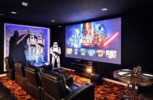 Clear Creek House | Amazing Star Wars Villa - Theater, Arcade, Heated Pool, 3Kings, 5BR Near Disney