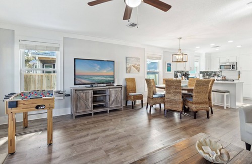 Crystal Beach House | Awesome backyard with heated, pool,spa & lanai, beach 200 ft, 3 masters on main