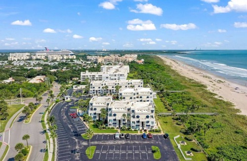 Port Canaveral Condo | Beach Blast Loft! Penthouse Condo, ocean view, steps to the beach
