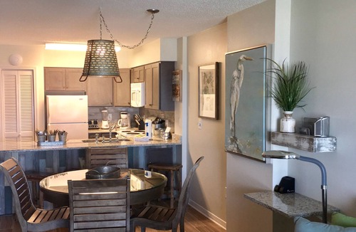 Fort Morgan Condo | BEACH FRONT Ft Morgan, 2BR, 2BA, huge balcony! CHAIRS UMBRELLA included, laundry