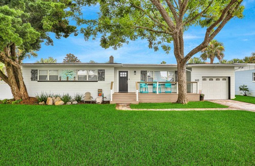 Atlantic Shores House | Beach house & backyard oasis with private pool - short walk to beach