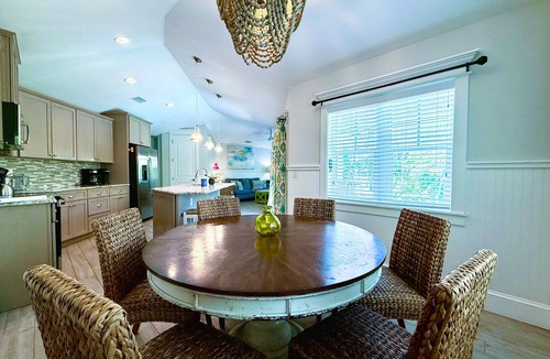 Holmes Beach House | Beach Time AMI! Pet Friendly Home with Pool, Hot Tub and Walk to Beach