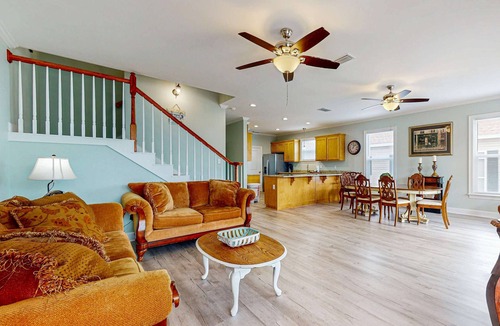 Audubon Place Condo | Beachview duplex with double lofts, balcony, W/D, Wifi
