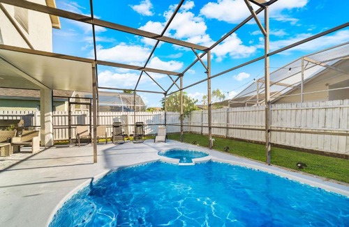 Indian Point House | Beautiful 5BR 4 baths Themed home near Disney and Universal, Private Pool, Gameroom, baby Crib and more