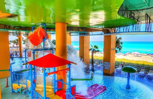 West Panama City Beach Condo | Best Beachfront Resort - Splash 1906E! Free Beach Chairs, Pools, Fireplace, Crib